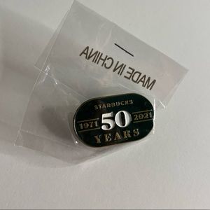 RARE! Starbucks Limited Edition 50th Anniversary Partner-Only Pin